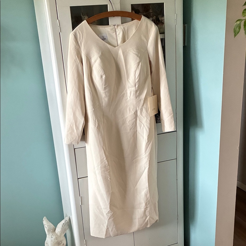 LanTing Bride Bridal Dress Elegant Cream Wedding NWT see measurements